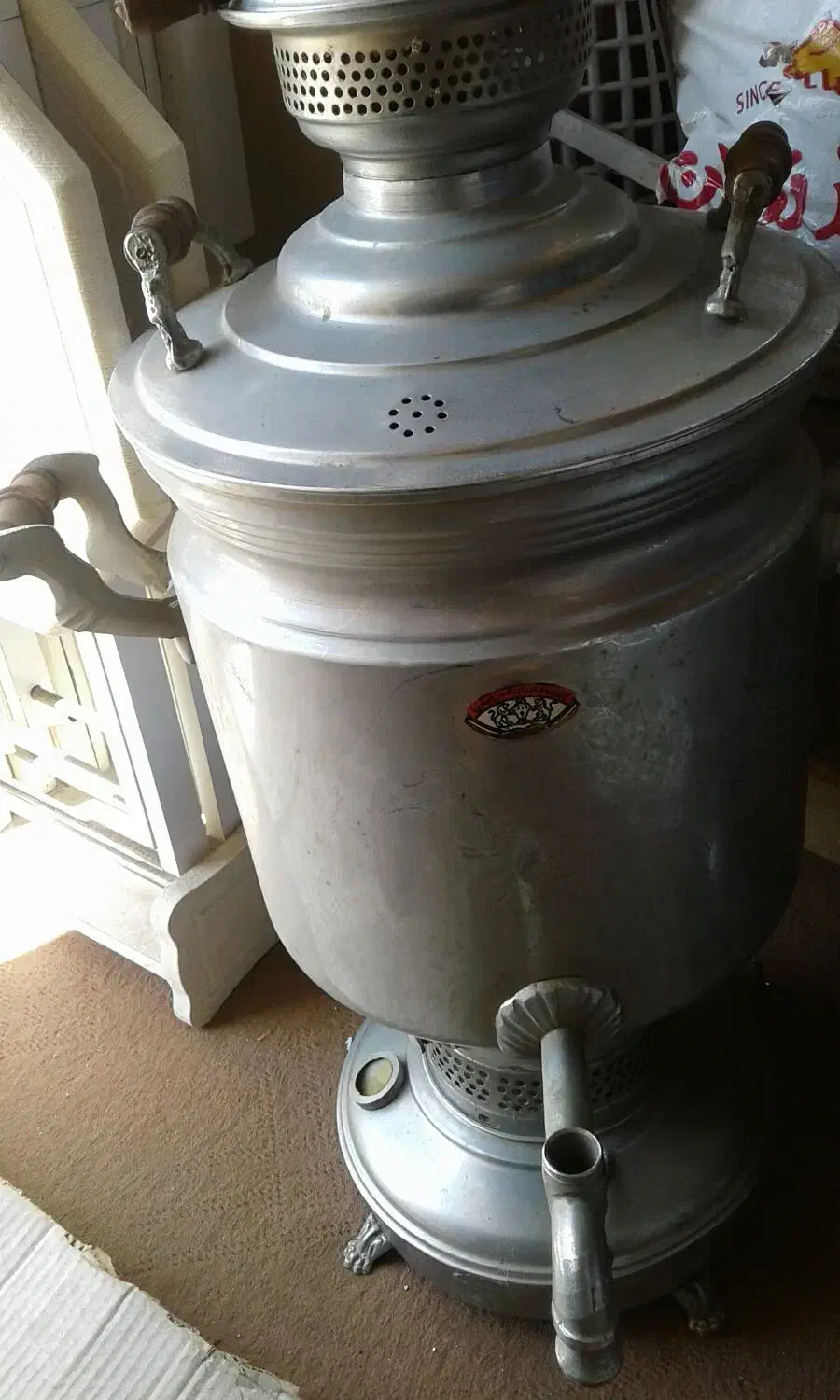 سماور قدیمی برنجی 20لیتری|سماور، چایساز، قهوهساز|گرگان, |دیوار