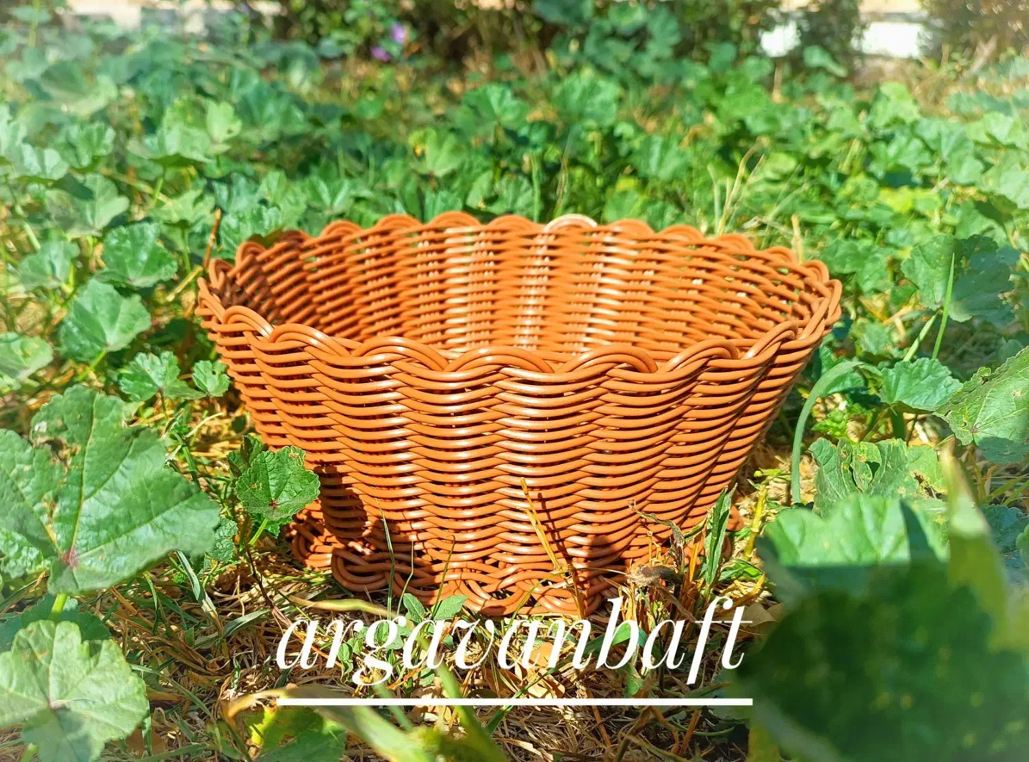 سبد حصیری با نخ مفتولی|صنایع دستی و سایر لوازم تزئینی|قم, شهرک توانیر|دیوار