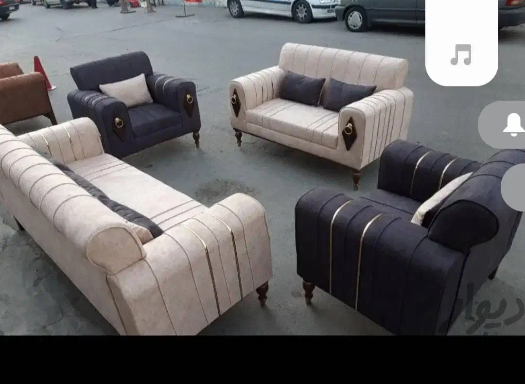 مبلمان ۷ نفره|مبلمان خانگی و میز عسلی|بومهن, |دیوار