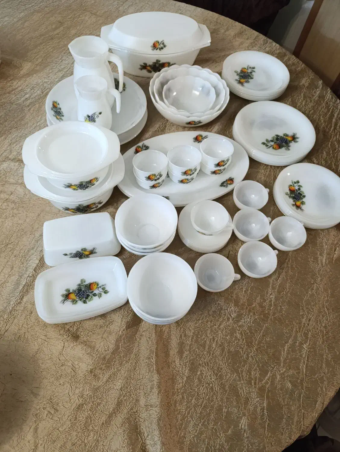 سرویس گل میوه اصل قدیمی نو|ظروف سرو و پذیرایی|تهران, سنائی|دیوار