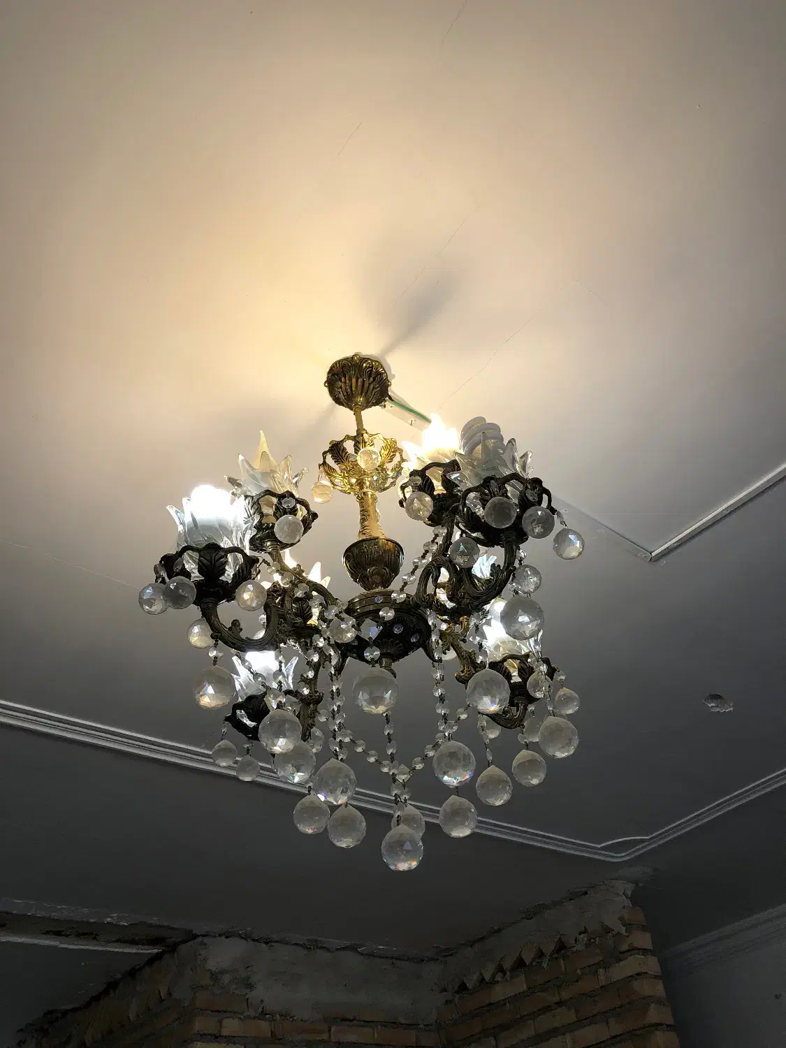 لوستر برنزی|لوستر و چراغ آویز|اهر, |دیوار