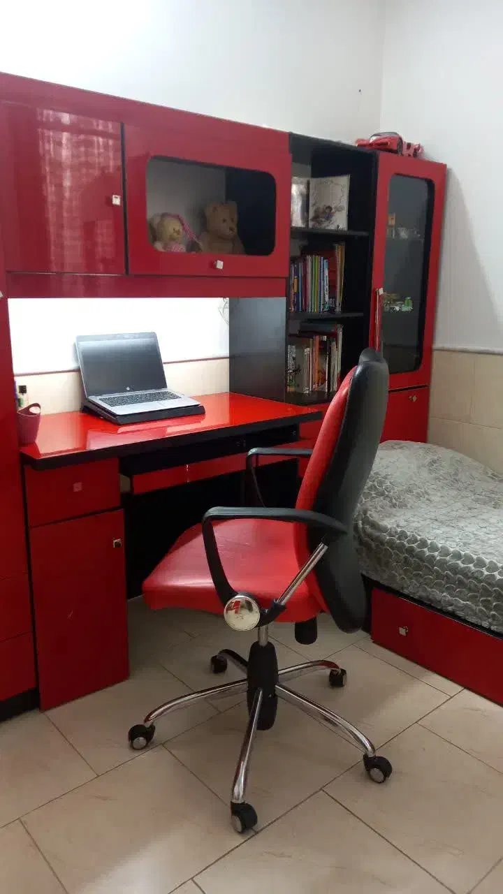 تخت خواب نوجوان|تخت و سرویس خواب|سرخه, |دیوار