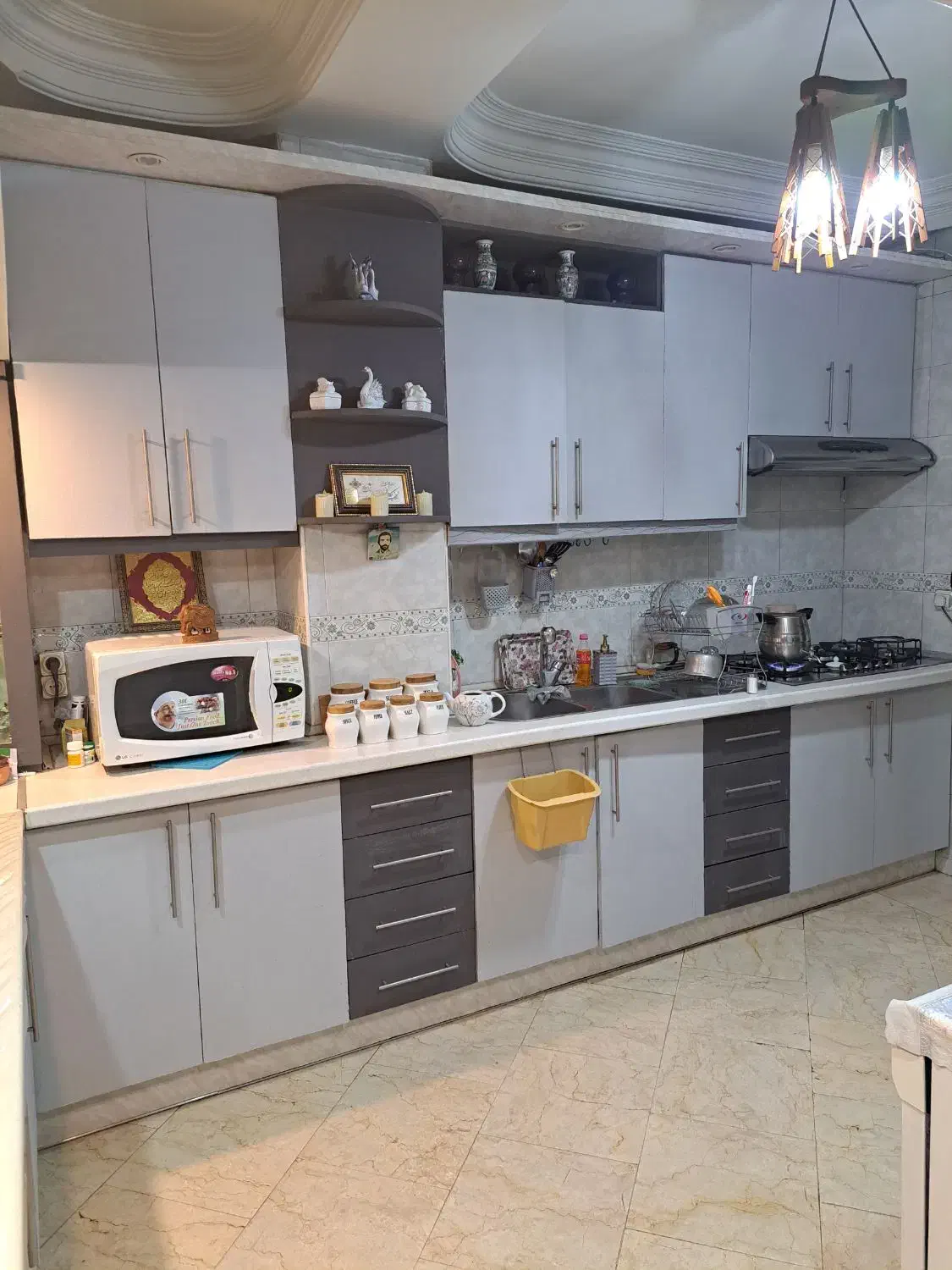 کابینت ام دی اف ، سینک ، هود ، گاز رومیزی ، سینک|آب‌چکان و نظم‌دهنده ظروف|تهران, تهرانپارس غربی|دیوار