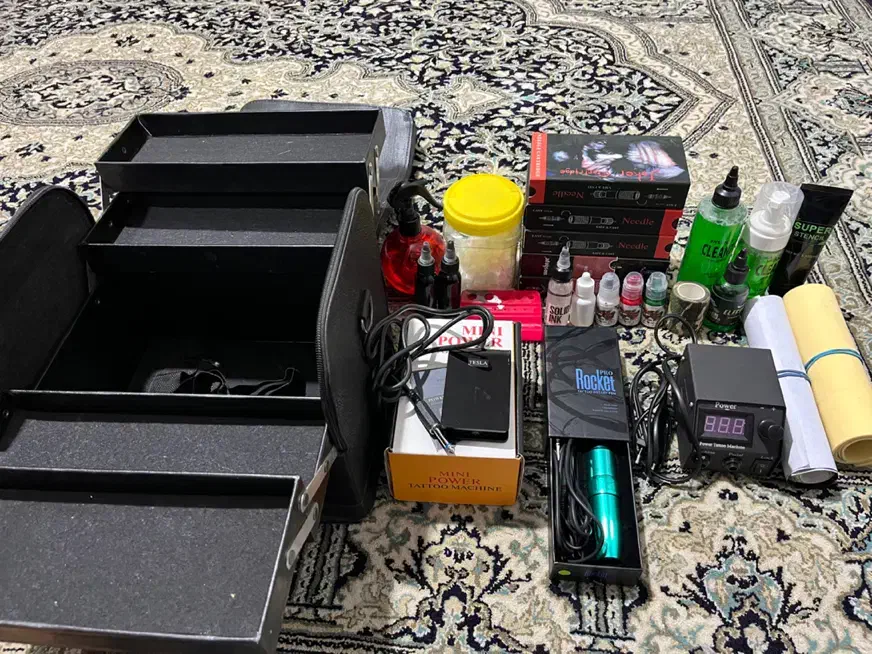 دستگاه تتو صورت و بدن همراه لوازم جانبی|آرایشی، بهداشتی، درمانی|پاکدشت, پاکدشت (مامازند)|دیوار