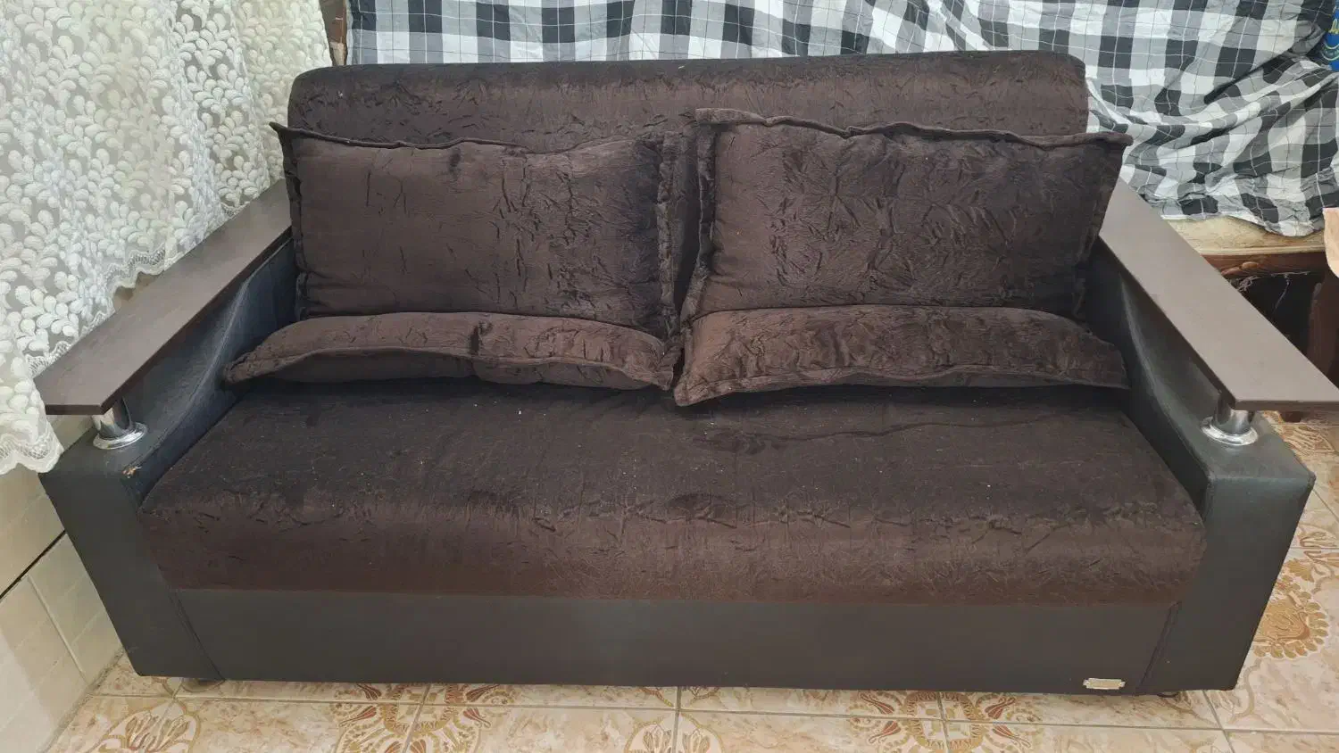 مبل سه نفره تخت شو|تخت و سرویس خواب|شیراز, شهرک رضوان|دیوار