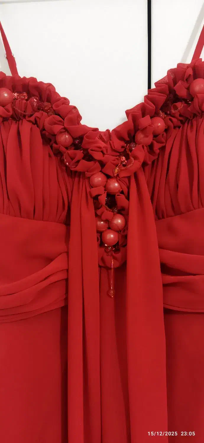 پیراهن مجلسی قرمز|لباس|محمدشهر, شهرک صنعتی زیبادشت|دیوار