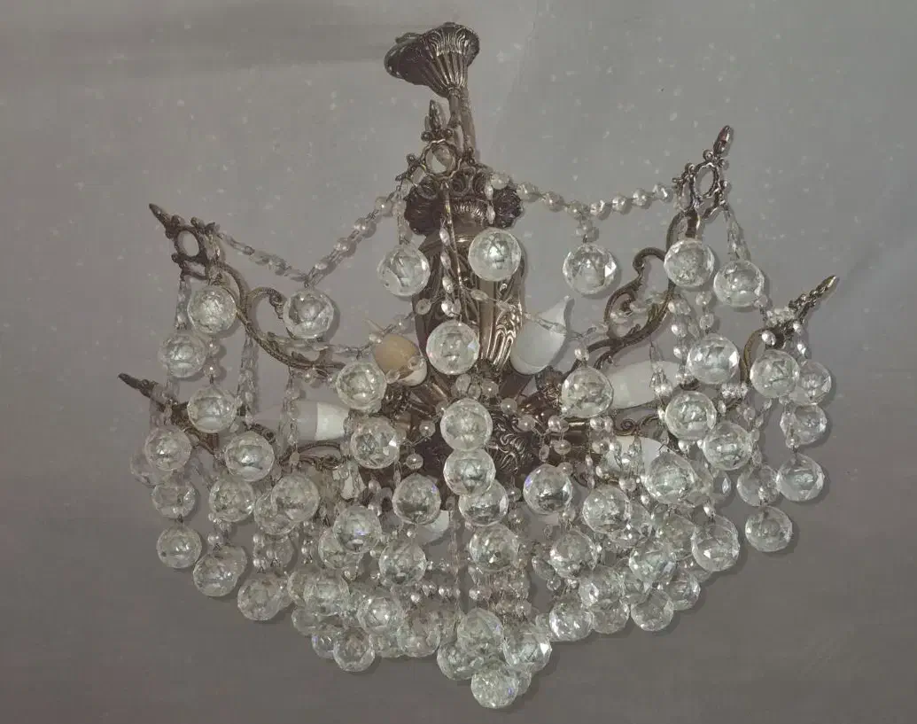 لوستر برنز نقره ای|لوستر و چراغ آویز|اهواز, کیانپارس |دیوار