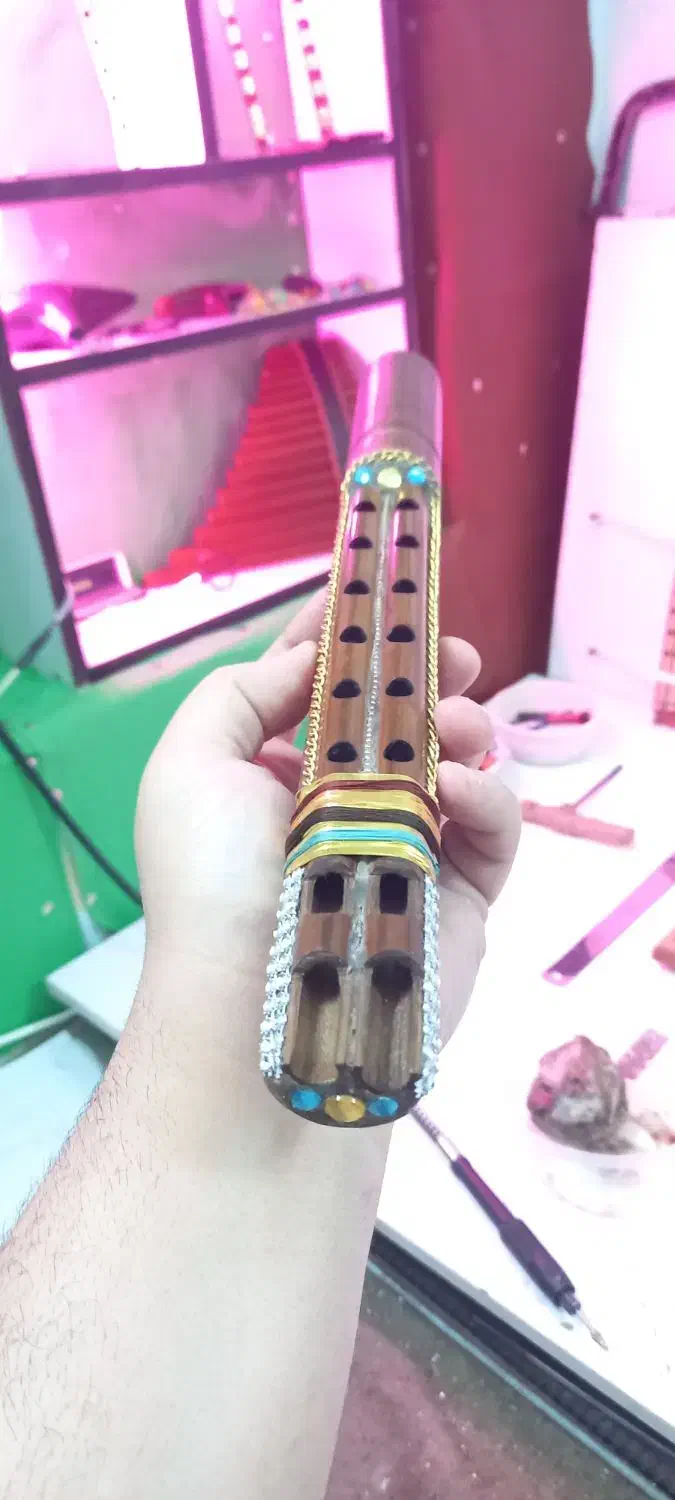 دسته نی انبان و پوست|سازهای بادی|شیراز, گلکوب|دیوار