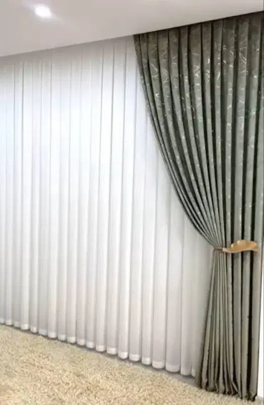 پرده جنس حریر لئو شیک وزیبا|پرده، رانر، رومیزی|قم, زاد|دیوار