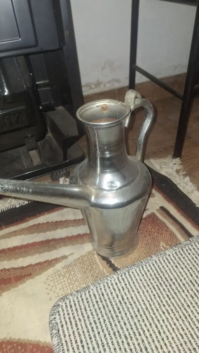 پارچ مسی فلاکس|کلکسیون اشیاء عتیقه|سلمانشهر, |دیوار