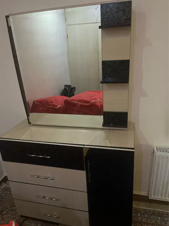 دراور اینه دار کارکرده|جاکفشی، کمد، دراور|گلستان (تهران), |دیوار