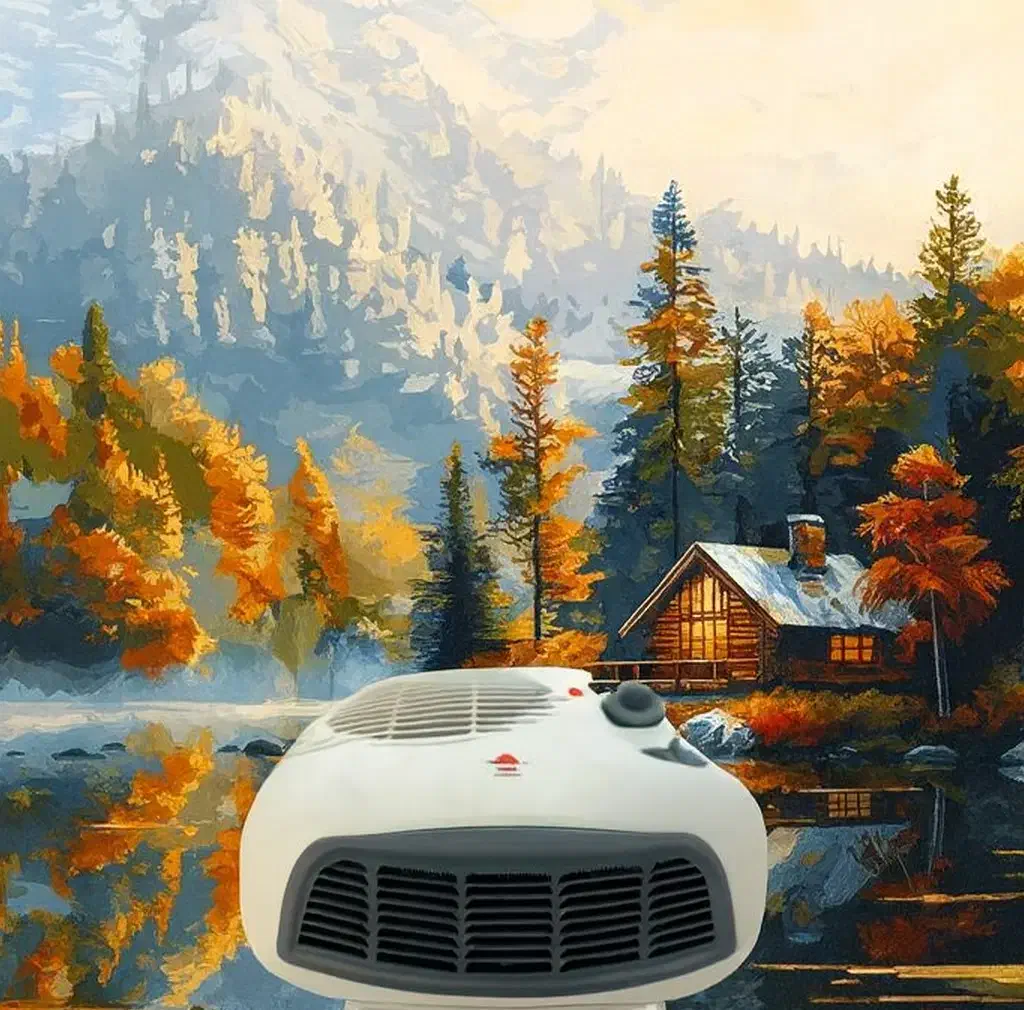 فن هیتر(بخاری برقی) رومیزی پارس خزر|بخاری، هیتر، شومینه|یزد, |دیوار