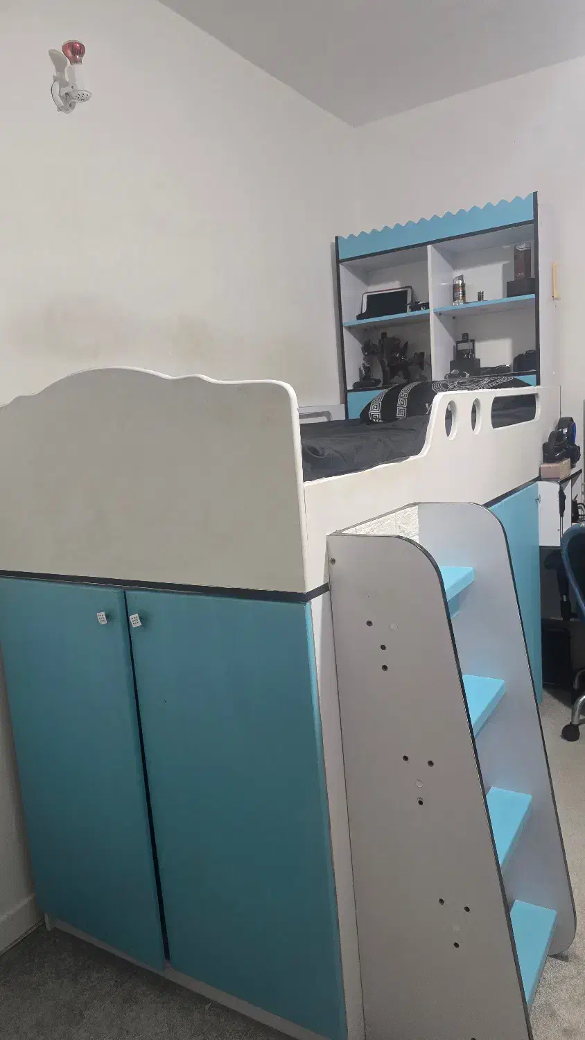 ست تختخواب کمد میز و کتابخونه|تخت و سرویس خواب|جم, |دیوار