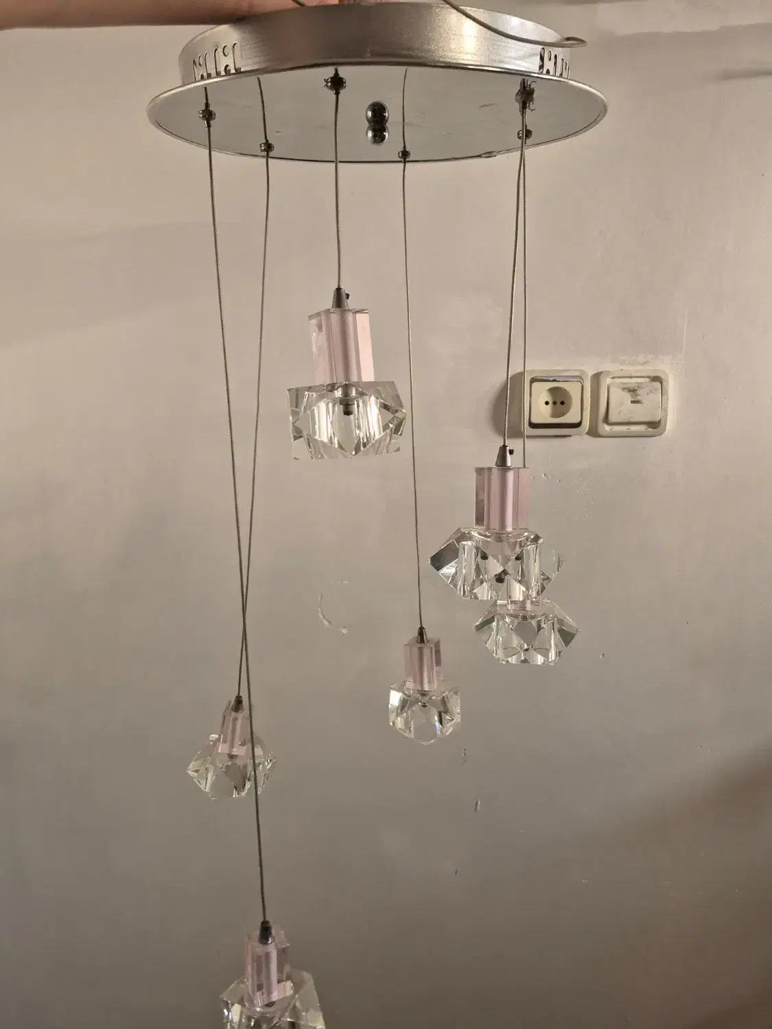 لوستر|لوستر و چراغ آویز|قم, نیروگاه|دیوار