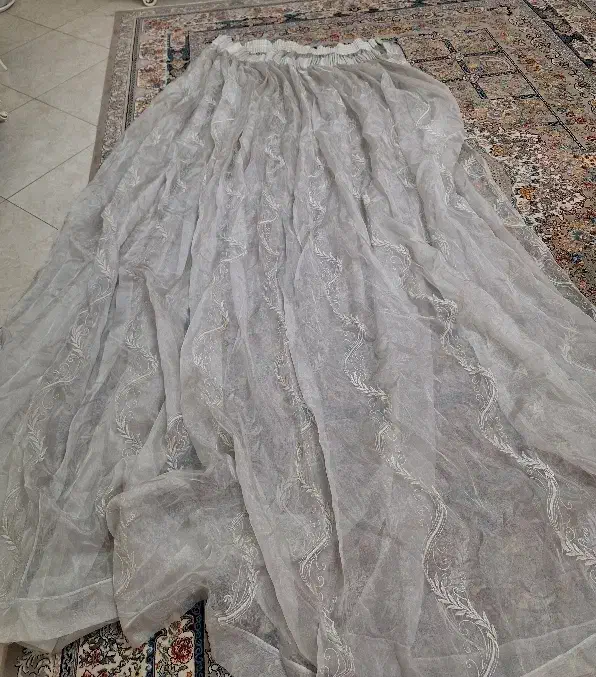 پرده حریر و پفکی|پرده، رانر، رومیزی|تهران, شکیبا|دیوار