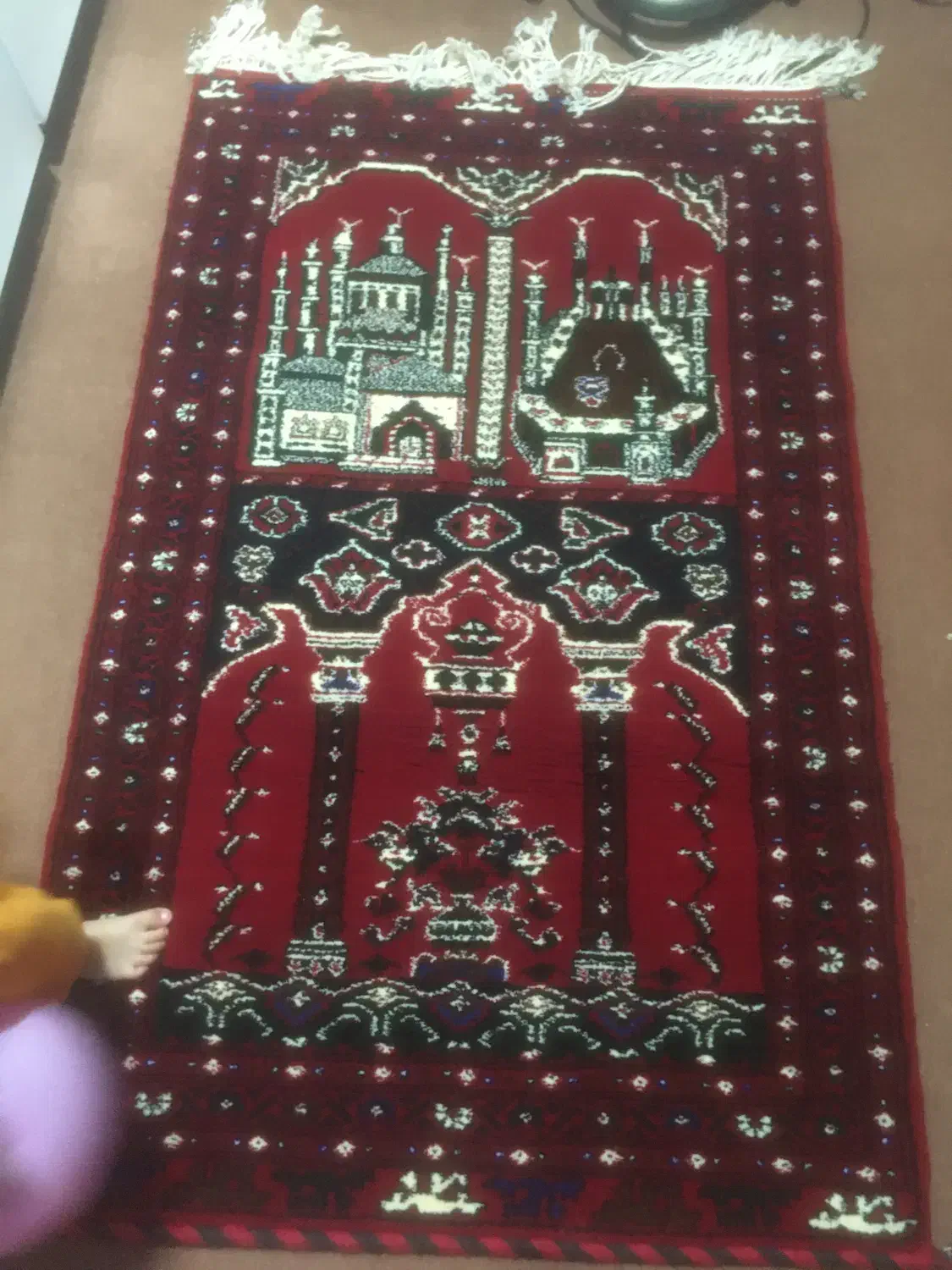 نماز لق|فرش|آق قلا, |دیوار