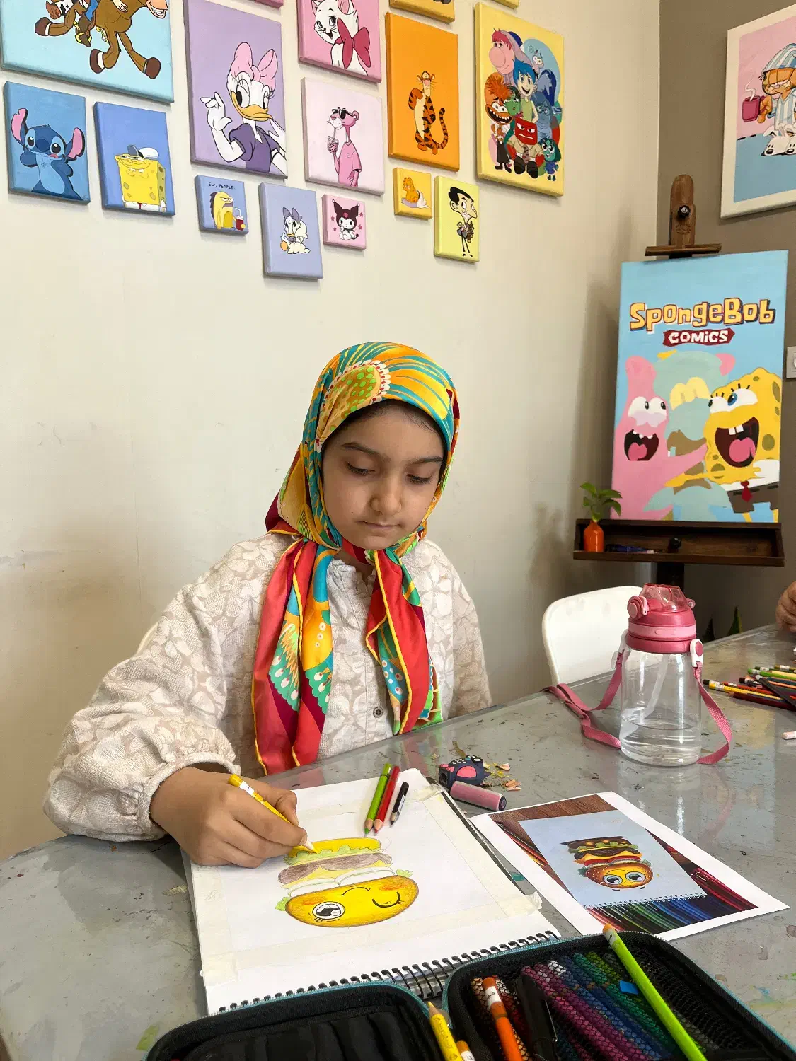 کارگاه نقاشی کودک|خدمات آموزشی|قم, بکایی|دیوار