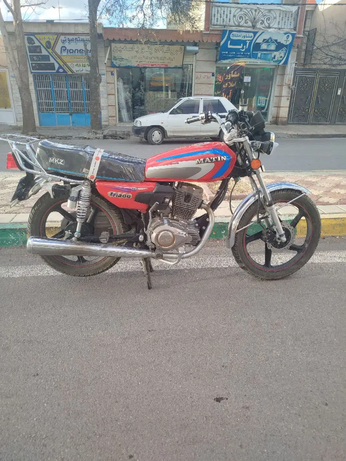 متین200|موتورسیکلت|خزل, |دیوار