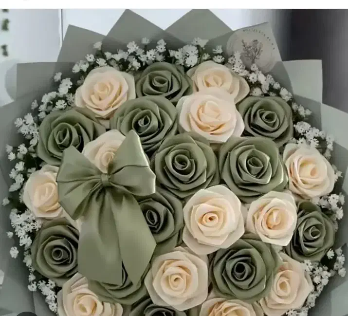 دو تا گل روبانی به رنگ و طرح مختلف|گل مصنوعی|نقده, |دیوار