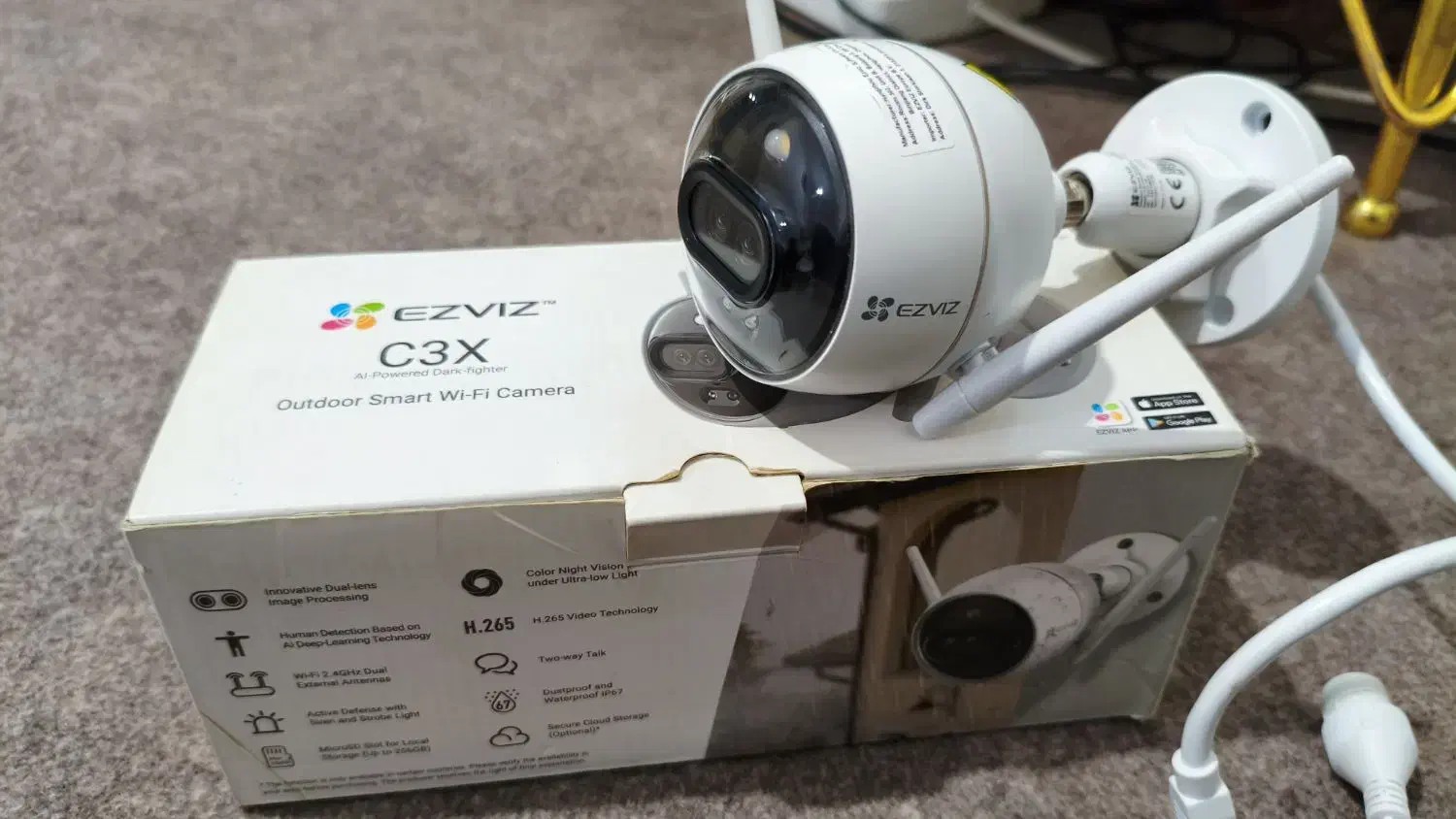 دوربین‌ دو‌ لنز با دید در شب رنگی ezviz c3x آکبند|دوربین مداربسته|پیرانشهر, |دیوار