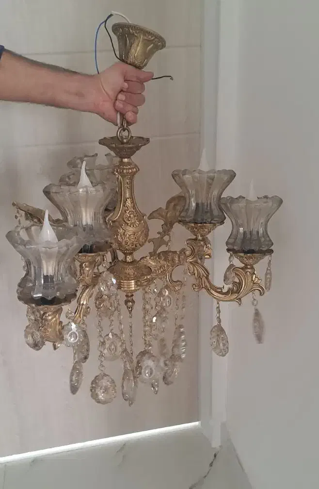 لوستر|لوستر و چراغ آویز|ساوه, |دیوار