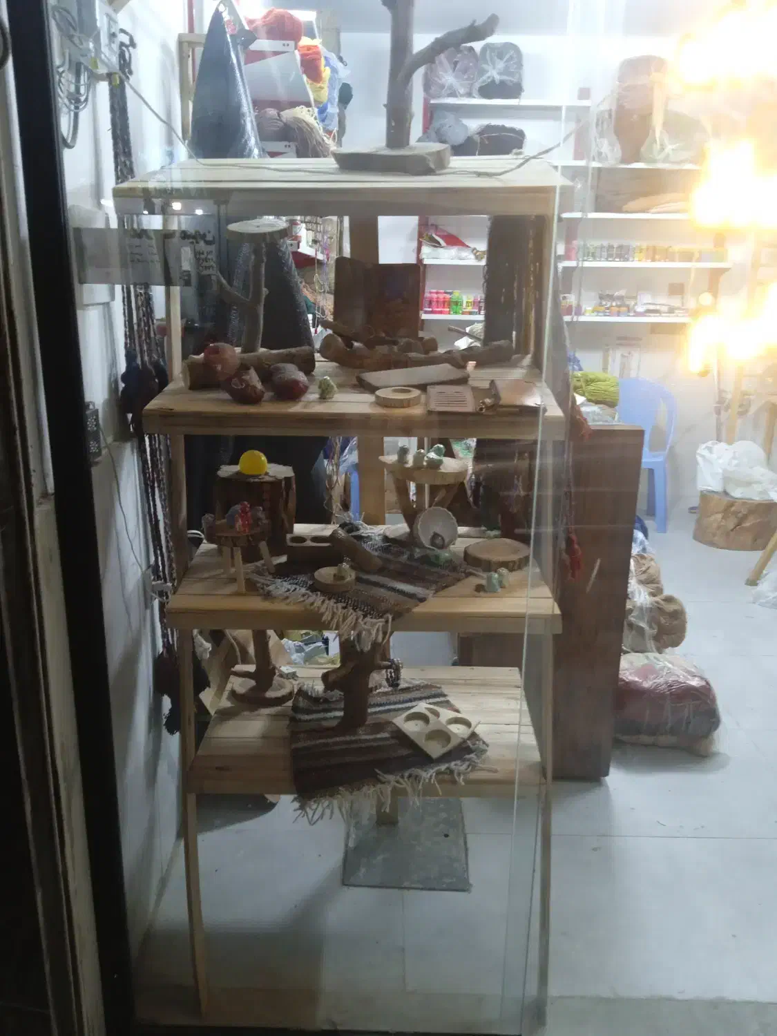 قفسه فلزی چوبی رگال دکور شلف ویترین وسایل مغازه|فروشگاه و مغازه|قوچان, |دیوار