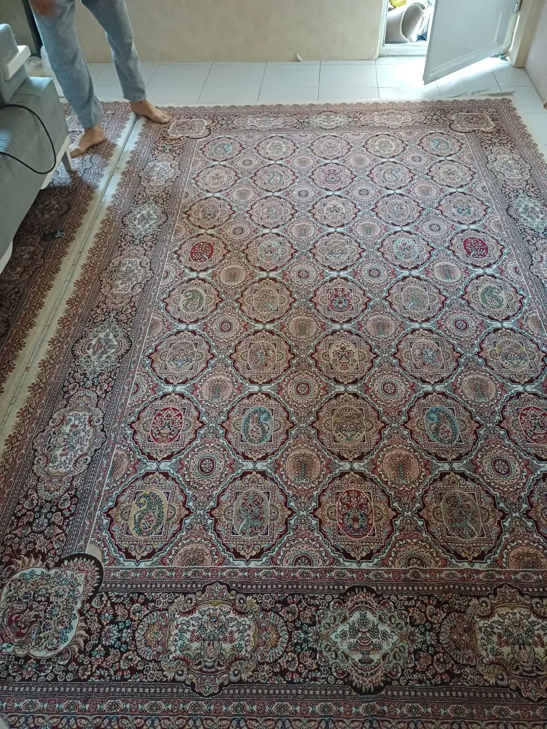 دوعدد فرش ۶ متری ۷۰۰ شانه|فرش|کرمانشاه, |دیوار