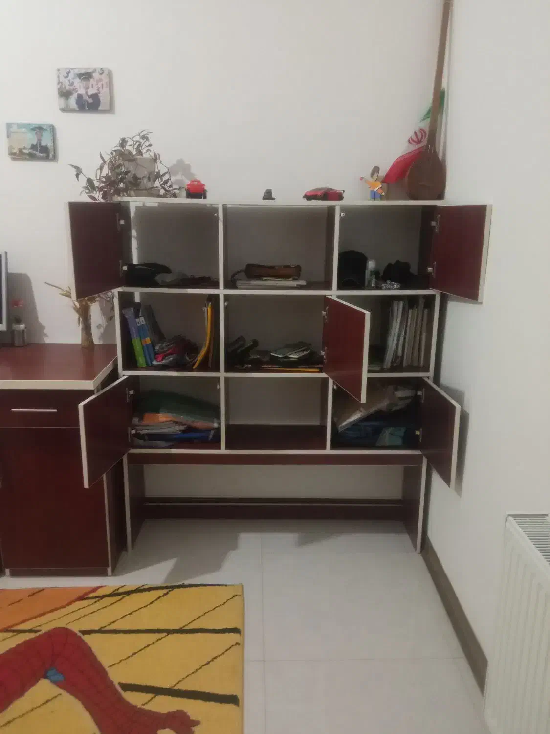 کتابخانه ام دی اف سالم|کتابخانه، شلف، قفسه‌های دیواری|زنجان, |دیوار