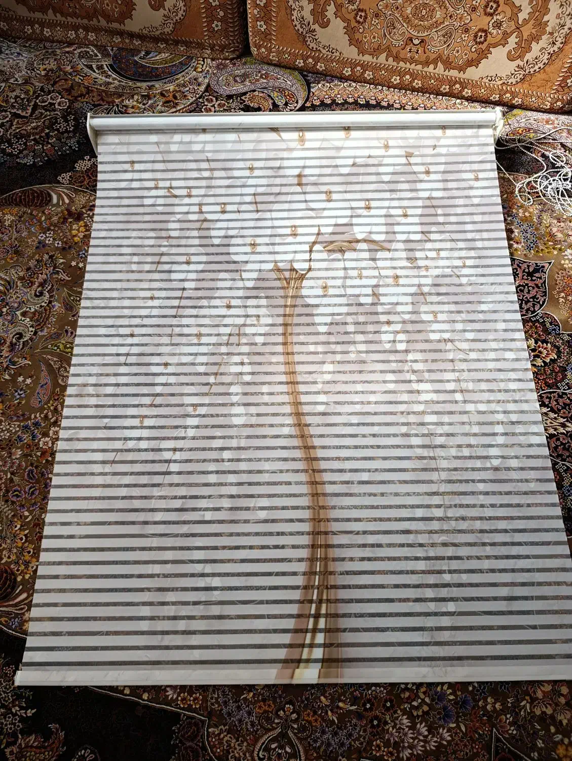 پرده زبرا|پرده، رانر، رومیزی|ورامین, شهرک مدرس|دیوار