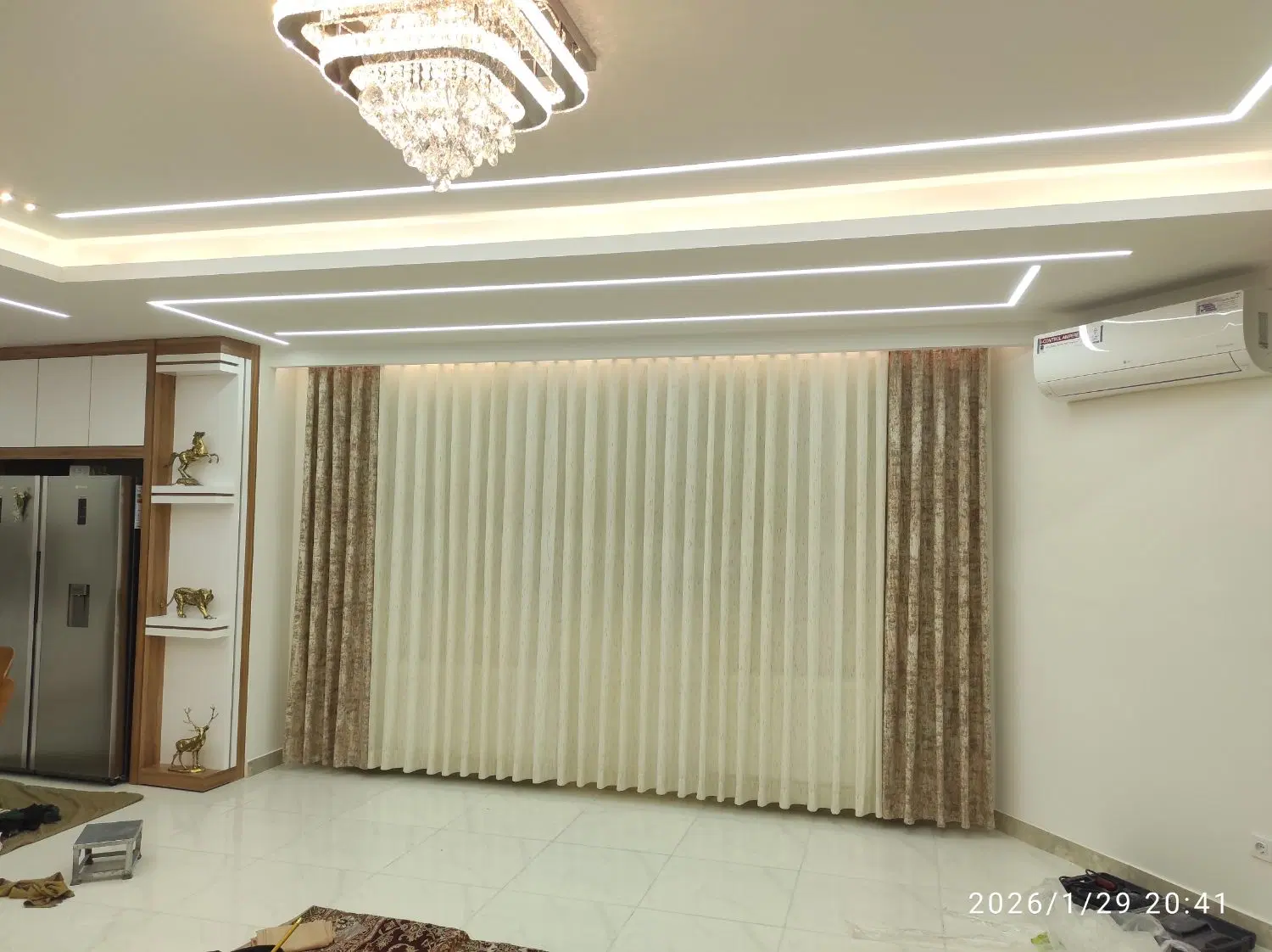 نصب، شستشو پرده،جابه جایی پرده،اصلاح و دوخت پرده|خدمات پیشه و مهارت|کرمانشاه, |دیوار