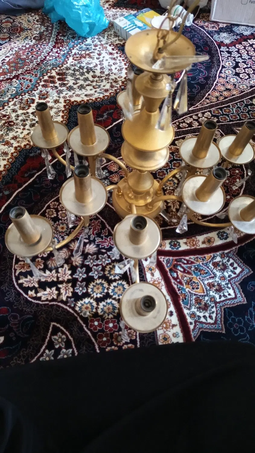لوستر|لوستر و چراغ آویز|ازنا, |دیوار