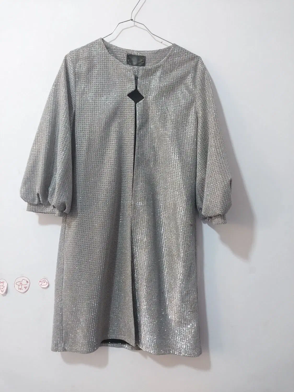 مانتو مجلسی نقره ای شاین|لباس|قوچان, |دیوار