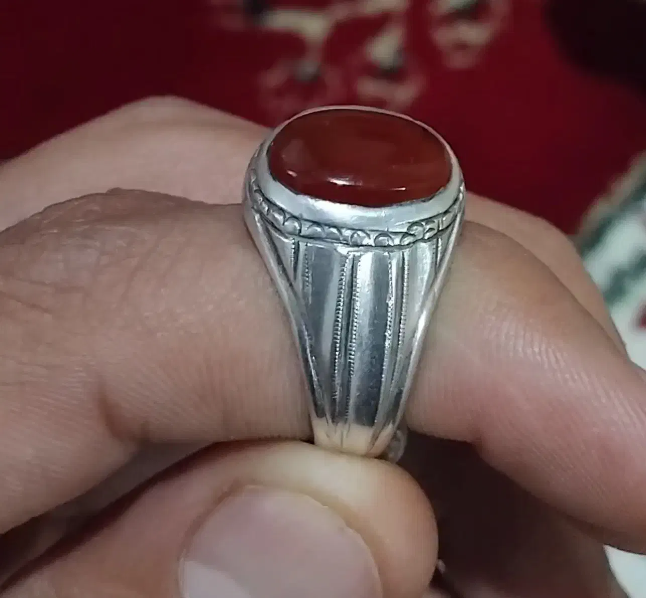 انگشتر عقیق اصل یمن|کلکسیون اشیاء عتیقه|زید آباد, |دیوار