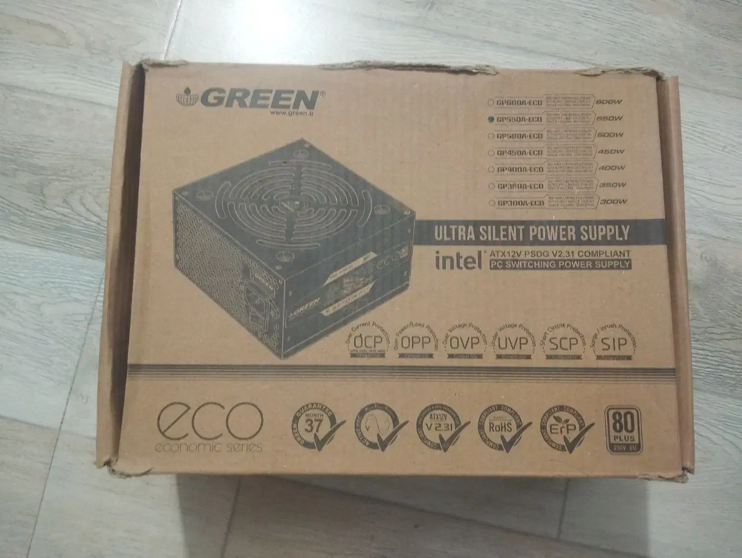 پاور گرین ۵۵۰ وات eco|قطعات و لوازم جانبی رایانه|بوشهر, |دیوار