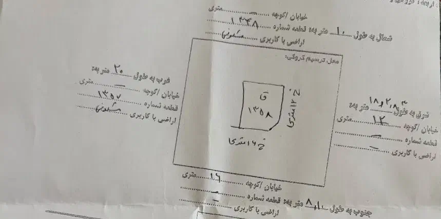 زمین 200 متری دونبش جنوبی دزک|فروش زمین و ملک کلنگی|سراوان, |دیوار