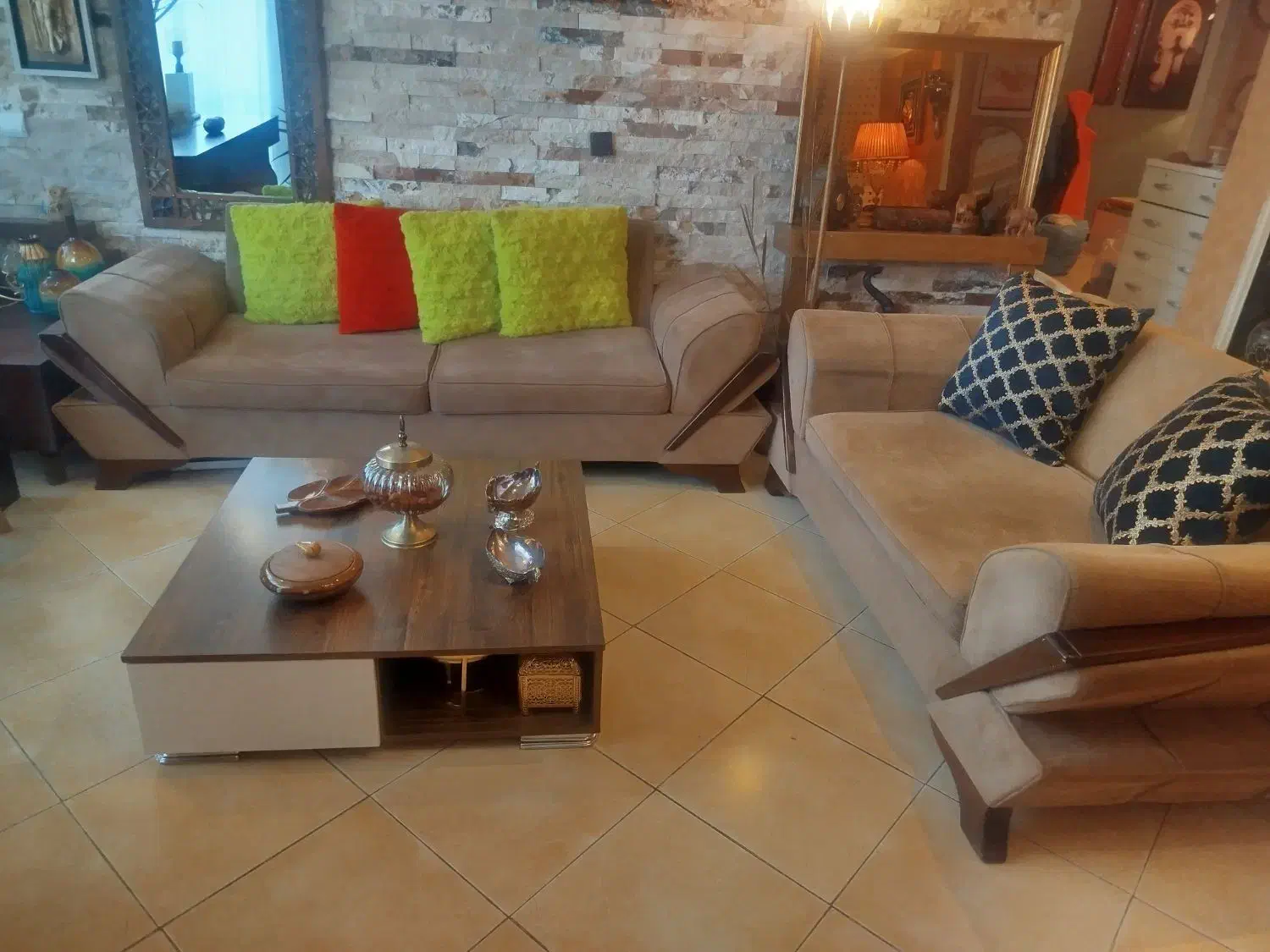 مبل راحتی 7نفر سالم|مبلمان خانگی و میز عسلی|اندیشه, اندیشه فاز ۴|دیوار