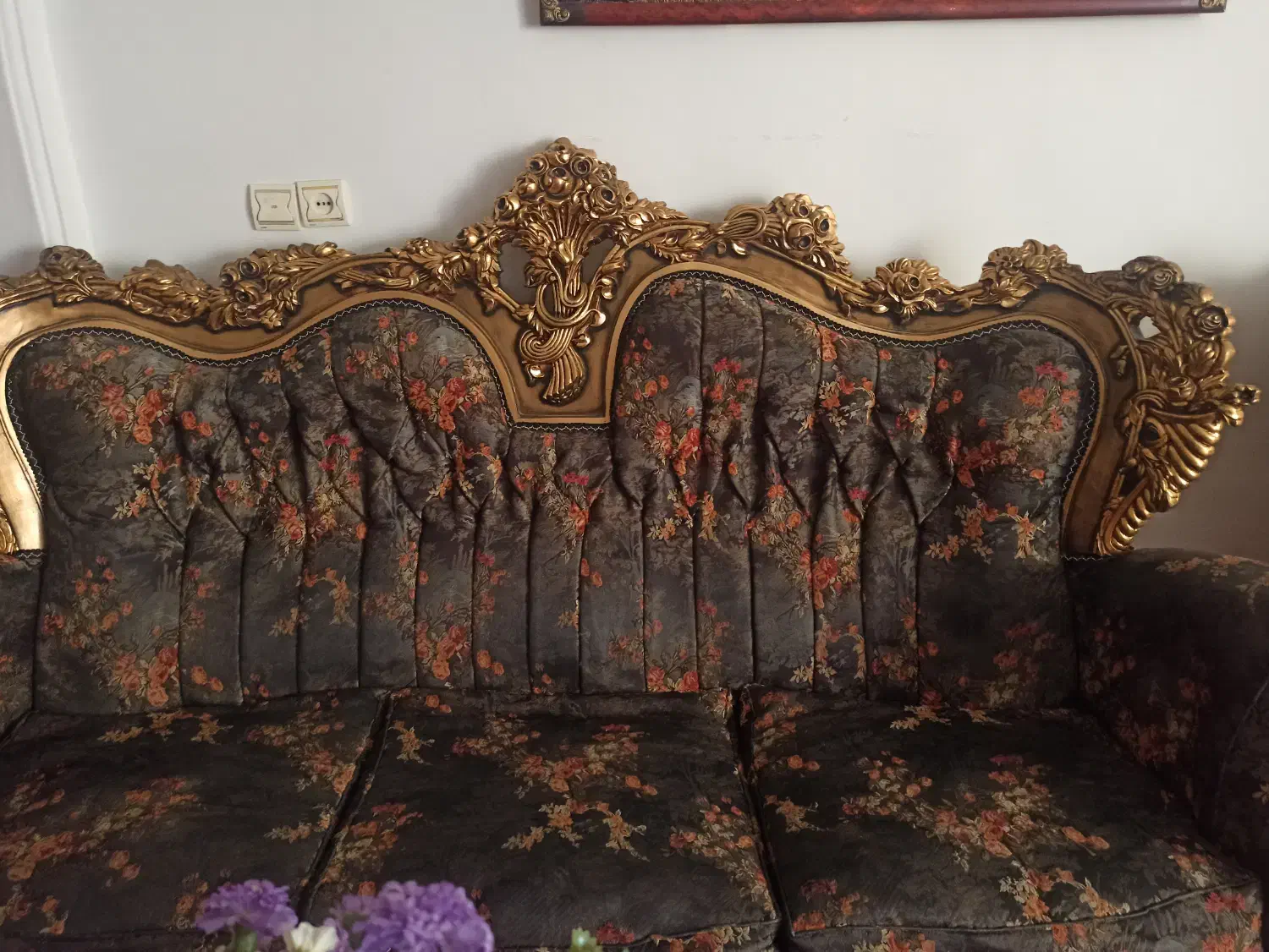 مبل سلطنتی 9نفره ویک ساعت ایستاده|مبلمان خانگی و میز عسلی|اندیشه, اندیشه فاز ۴|دیوار