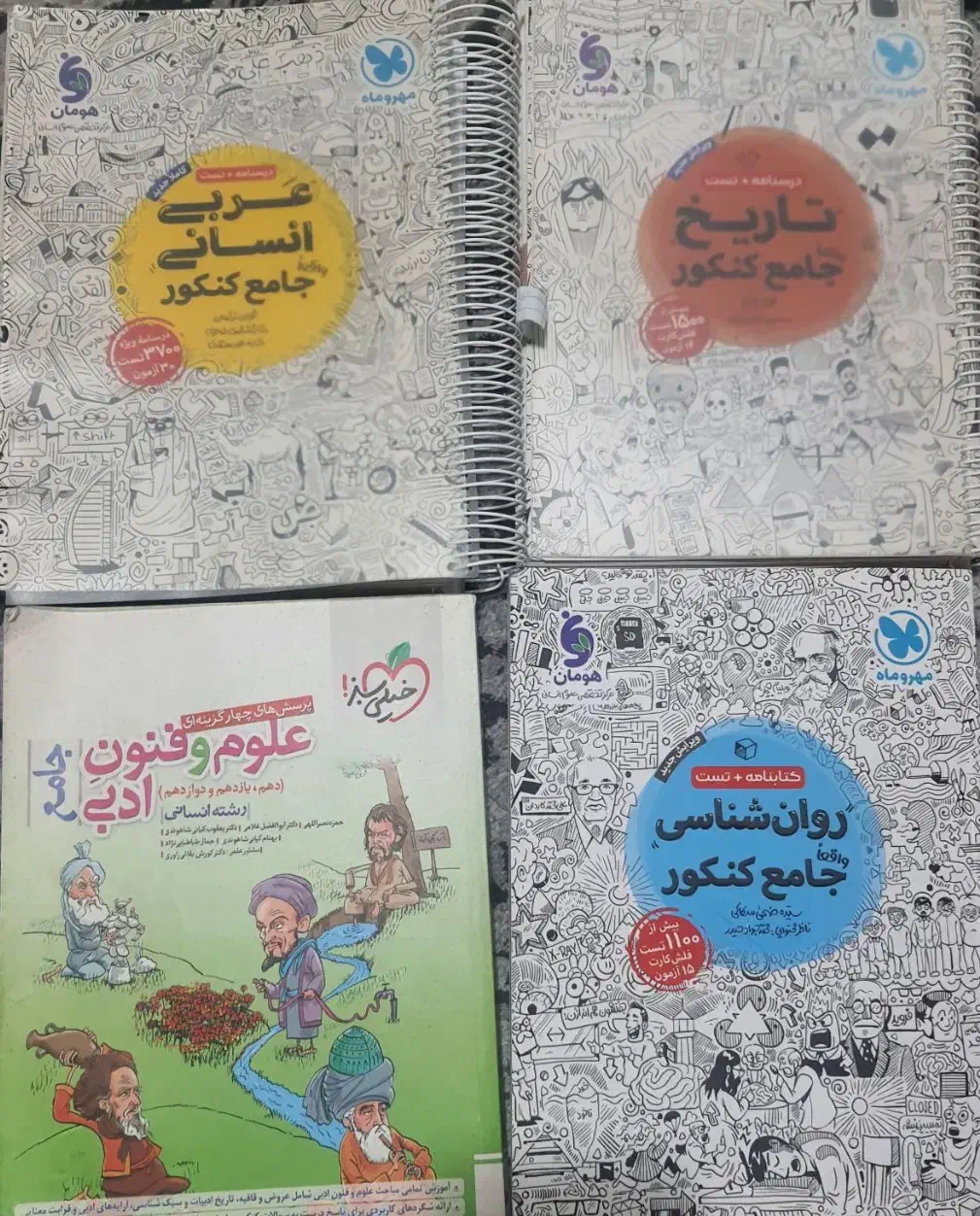 کتاب تست انسانی|کتاب و مجله آموزشی|شیراز, قدوسی غربی|دیوار