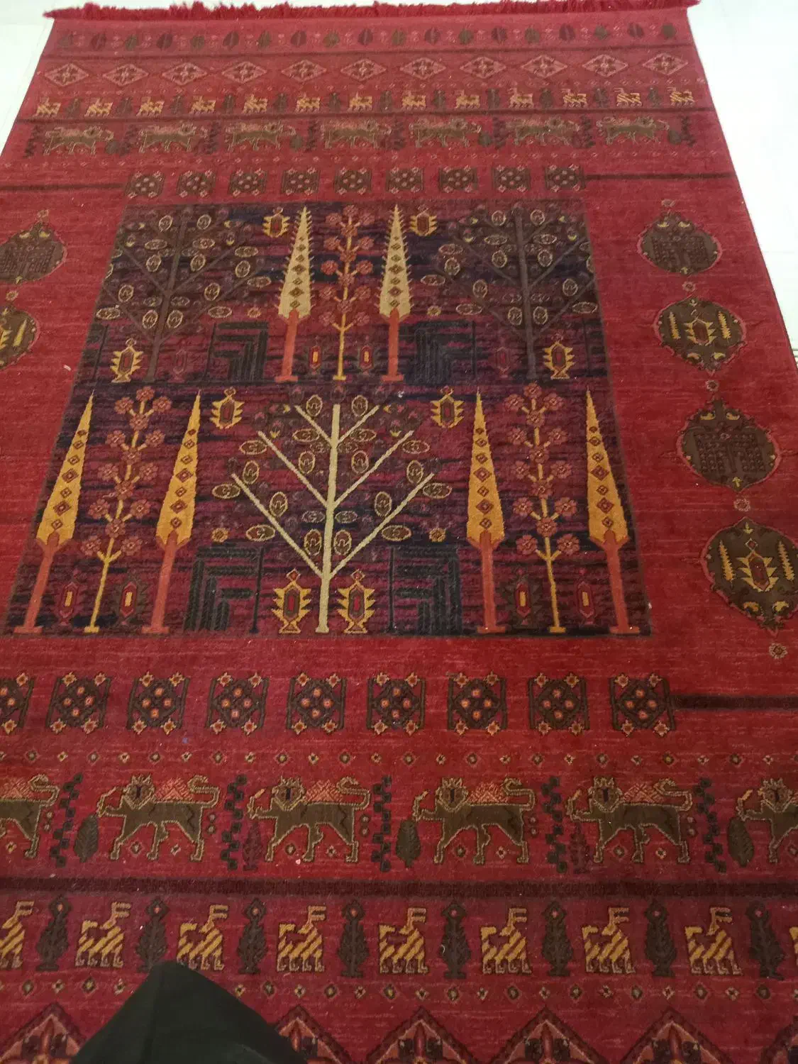 قالی سنتی|فرش|مشهد, کوه سنگی|دیوار