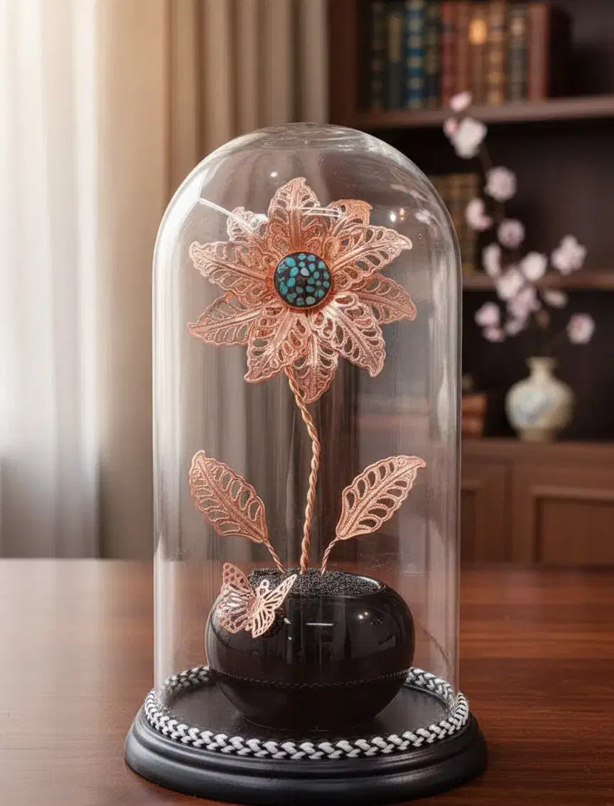 باکس هدیه گل فیروزه کوب(گارانتی 120 ماهه)|صنایع دستی و سایر لوازم تزئینی|قم, صفائیه|دیوار