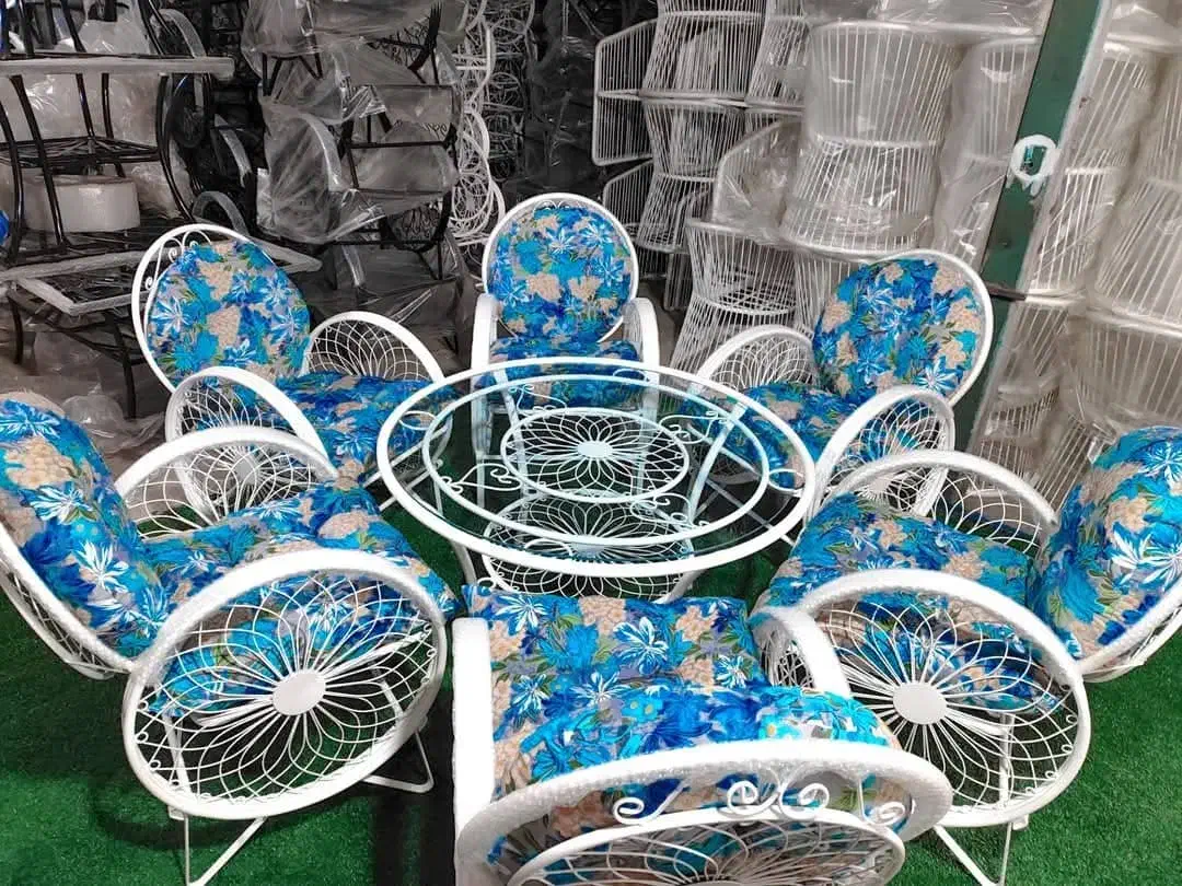 صندلی فلزی گلبرگ ضد زنگ مخصوص ویلا و باغ نوشهر|صندلی و نیمکت|نوشهر, |دیوار