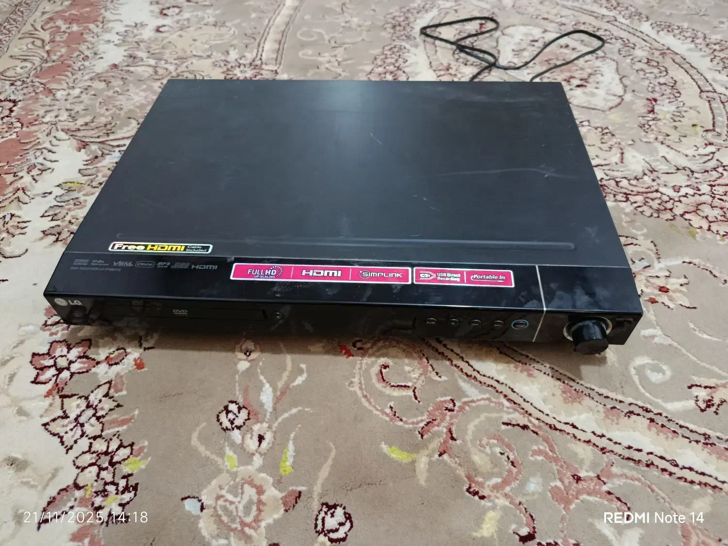 دستگاه دی وی دی ال جی|پخشکننده DVD و ویدیو|خمینیشهر, |دیوار