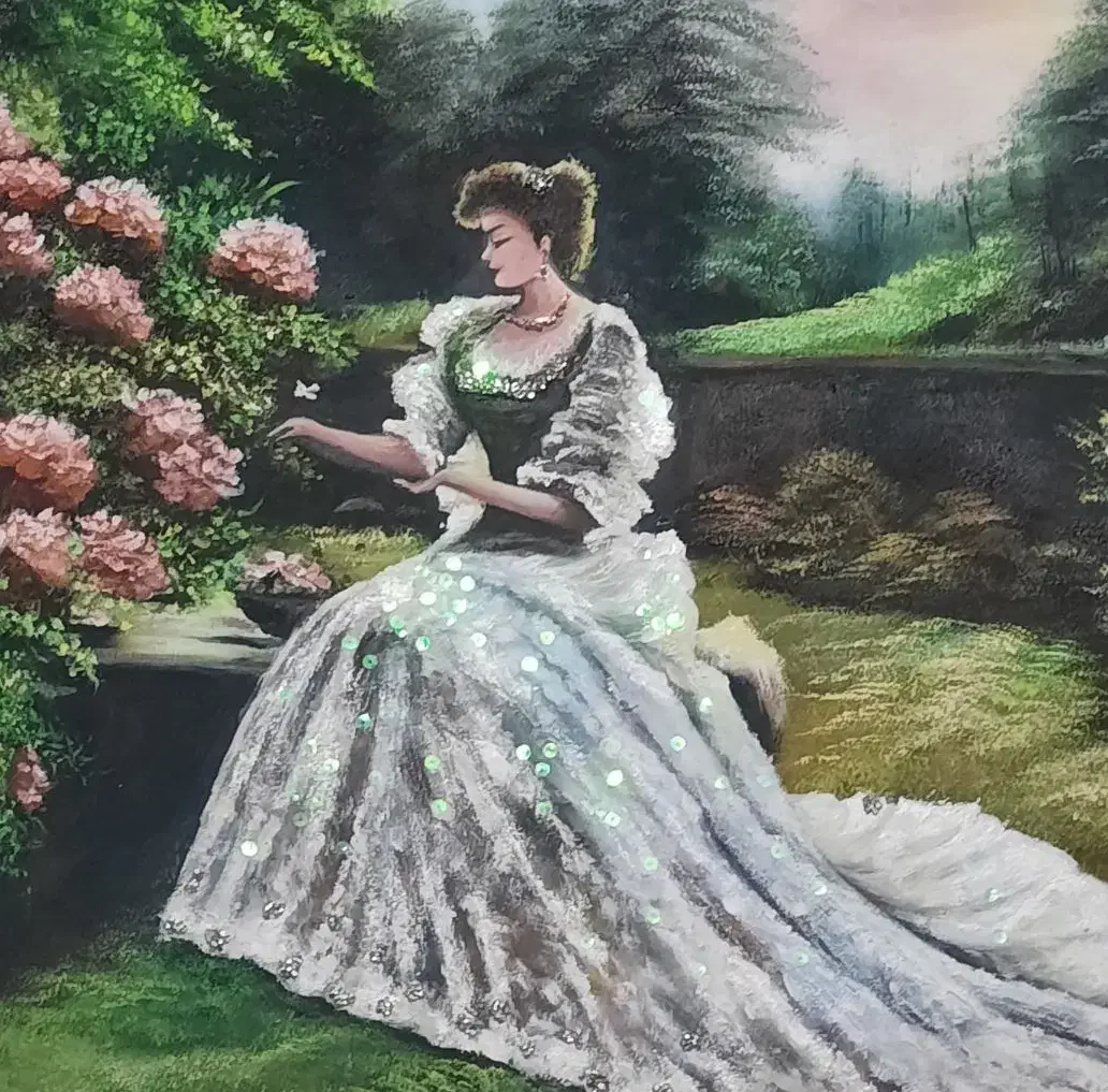 تابلو رنگ روغن طرح تابلو فرش نگین کاری شده|تابلو، نقاشی، عکس|تبریز, |دیوار