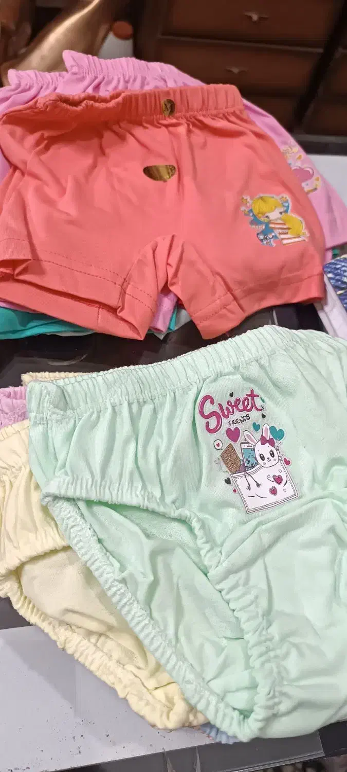 شورت بچگانه نخی پادار و اسلیپ|لباس|سلماس, |دیوار