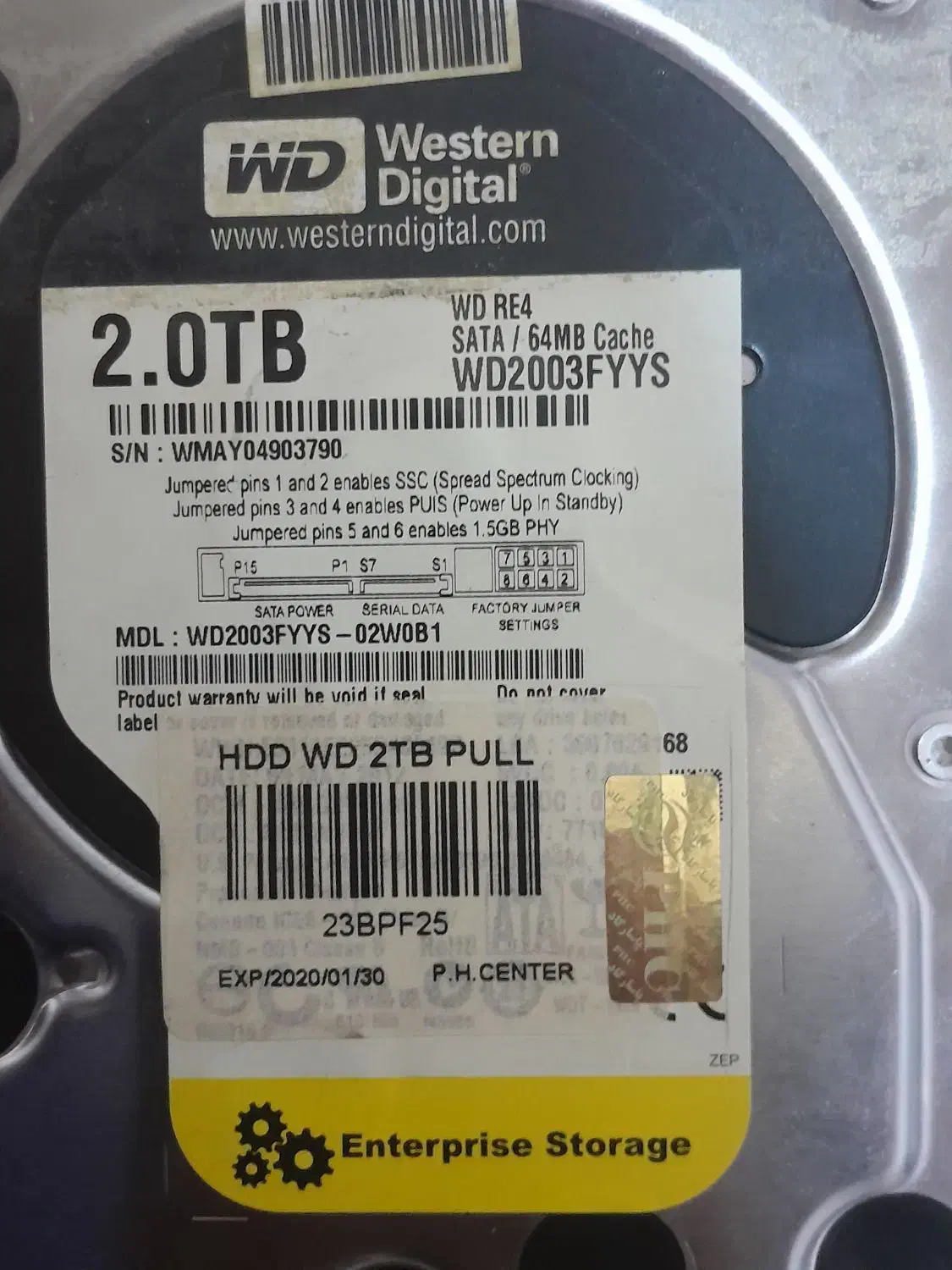 هارد وسترن2TB|قطعات و لوازم جانبی رایانه|کرج, شهرک جهان آرا|دیوار