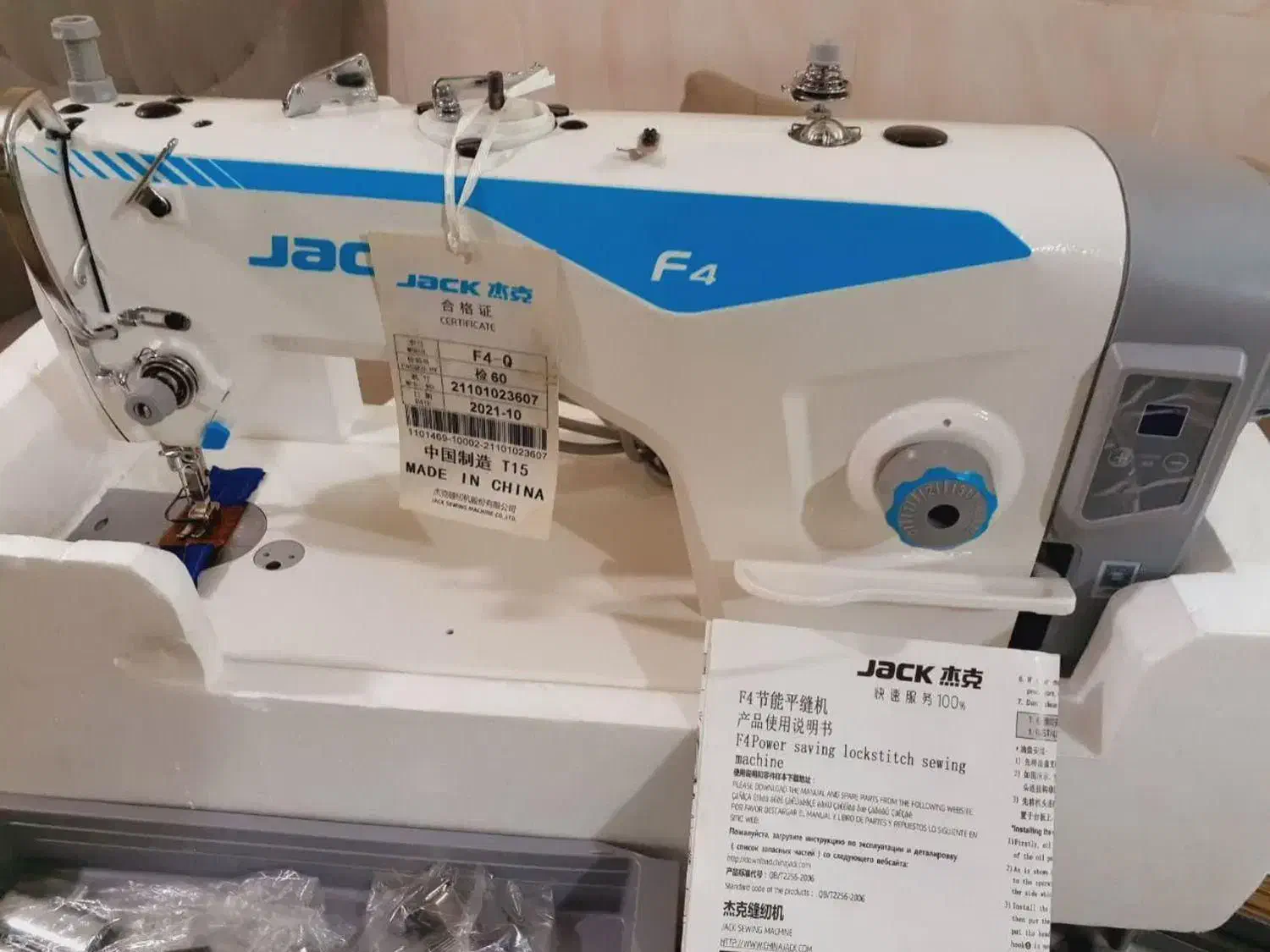 پخش چرخ خیاطی جک مدل F4 راسته دوز صنعتی (آکبند)|چرخ خیاطی و ریسندگی|بندر گناوه, |دیوار