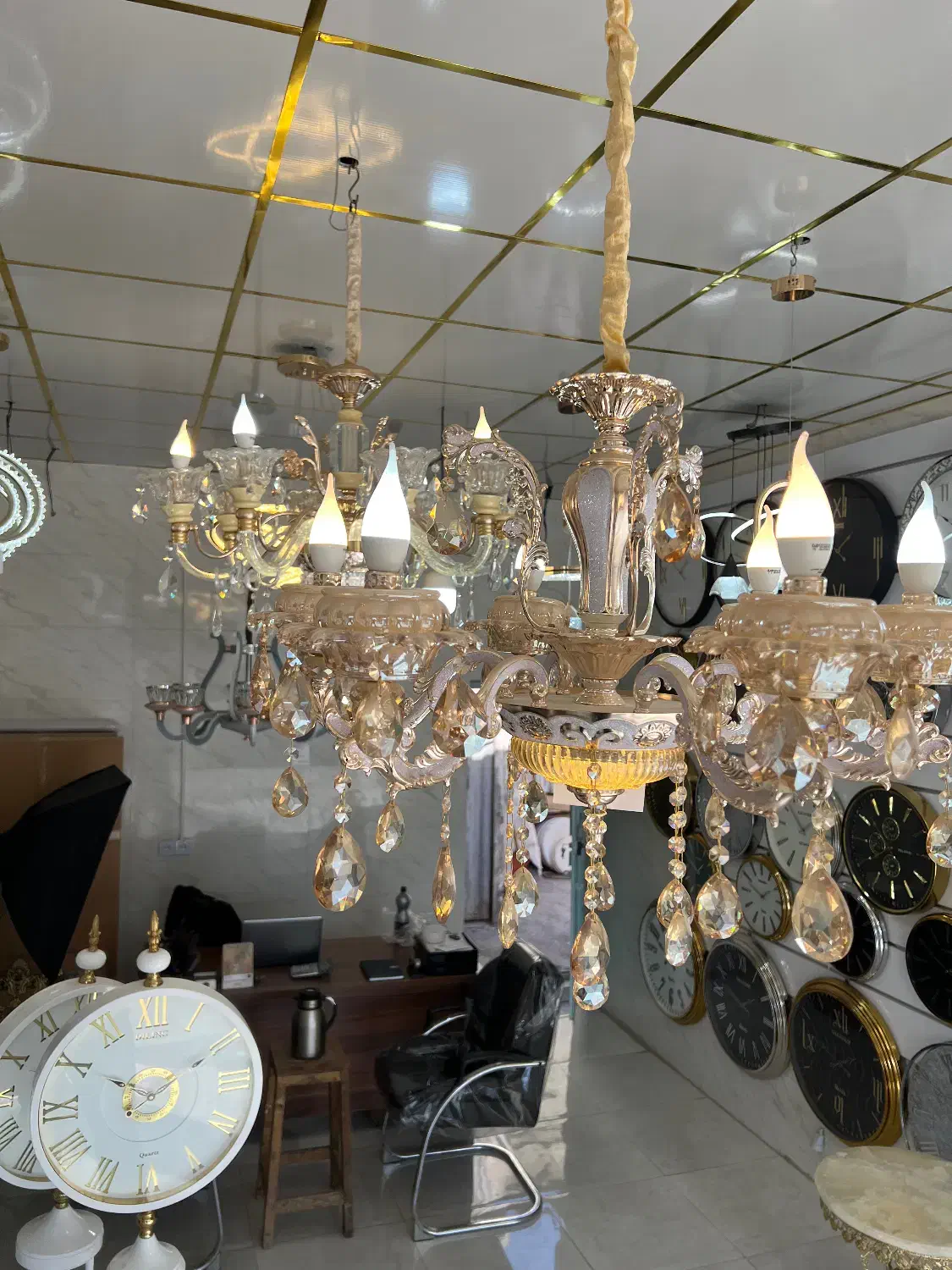 لوستر وارداتی|لوستر و چراغ آویز|پاکدشت, خاتون آباد|دیوار