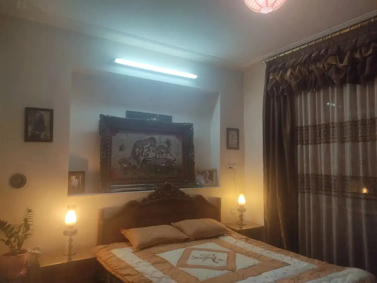 سرویس خواب دو نفره چوبی کلاسیک و زیبا|تخت و سرویس خواب|شیراز, دلگشا|دیوار