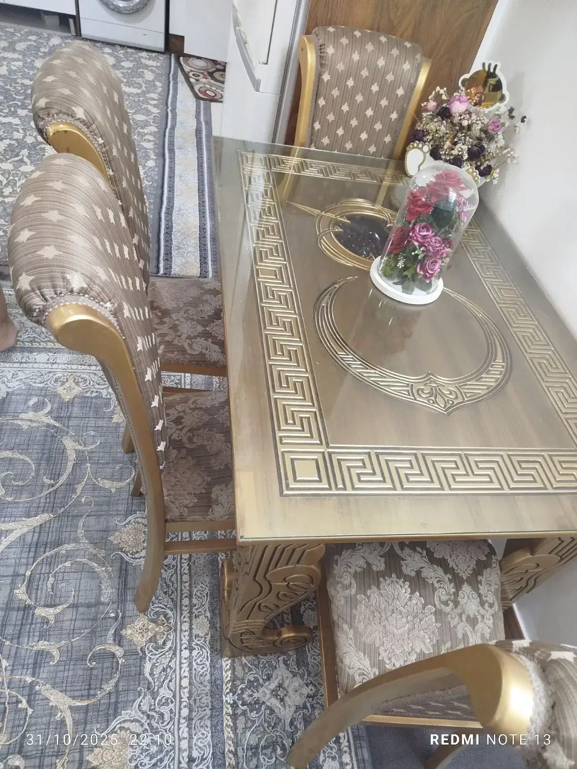 میز ناهار خوری 4نفر|میز و صندلی غذاخوری|قم, باسکول|دیوار