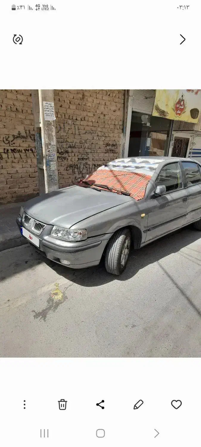 سمند خاکستری مدل آخر ۸۹ بیرنگ درحد|خودرو سواری و وانت|بهارستان, |دیوار